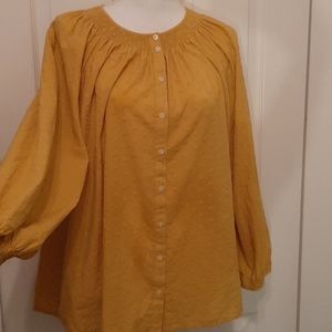 Madewell XL Blouse Yellow/mustard